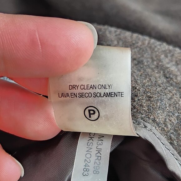 Calvin Klein Pants Womens 12 Brown Mid Rise Wide Leg Flat Front Classic Trousers - Picture 11 of 11